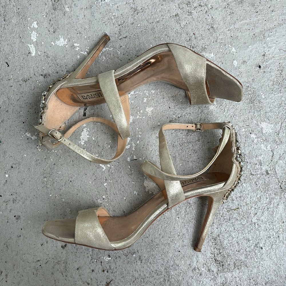 Badgley Mischka Rhinestone heels - Picture 5 of 10